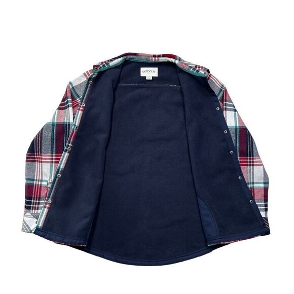 Orvis Women's Fleeced Lined Flannel Pinnacle Shacket Shirt Jacket - Picture 5 of 11
